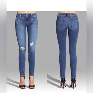 Paige Jeans Skyline Ankle Peg size 29 distressed